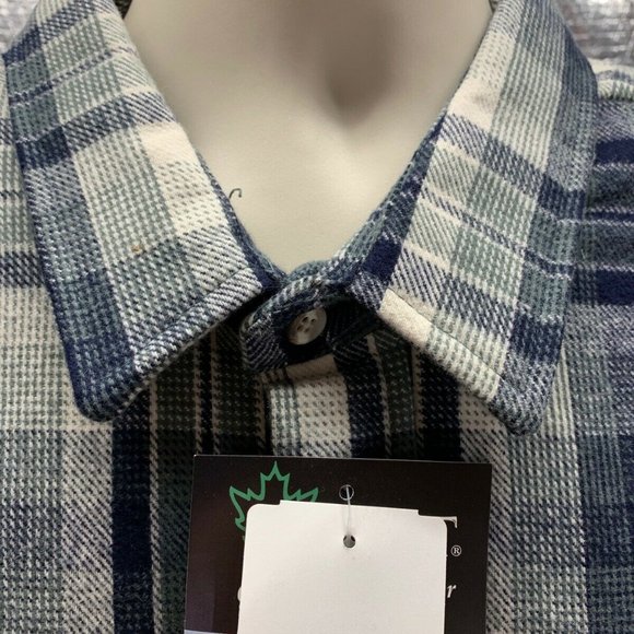 Codet Heavyweight Brawny Flannel Shirt Jacket Mens - Picture 7 of 8